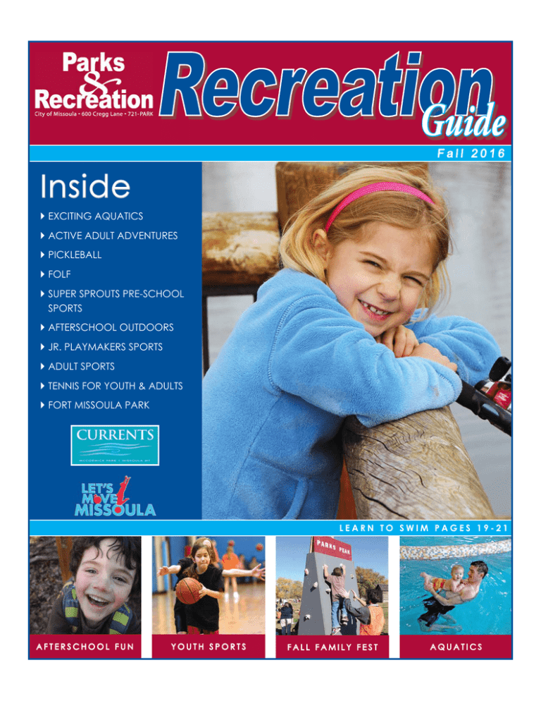 Missoula Parks and Recreation Guide