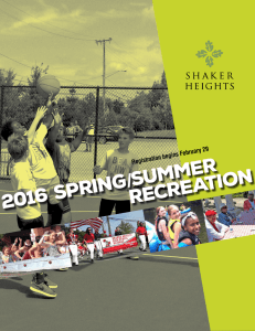 Spring/Summer Recreation Catalog