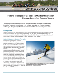 Outdoor Recreation: Jobs and Income