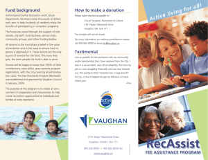 RecAssist - the City of Vaughan