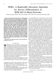 FEBA: A Bandwidth Allocation Algorithm for Service Differentiation in