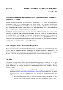 FYSE302 RTD MEASUREMENT SYSTEM – INSTRUCTIONS