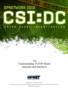 Understanding TCP/IP Model Internals and Interfaces