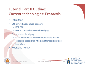 Tutorial Part II Outline: Current technologies: Protocols