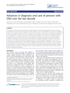 Advances in diagnosis and care of persons with DSD over the last