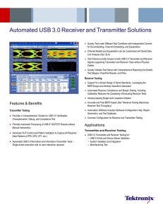 Automated USB 3.0 Receiver and Transmitter Solutions