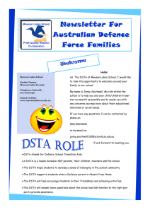 Newsletter For Australian Defence Force Families