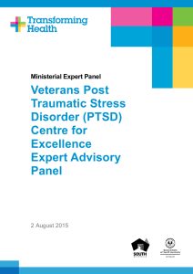 (PTSD) Centre for Excellence Expert Advisory Panel