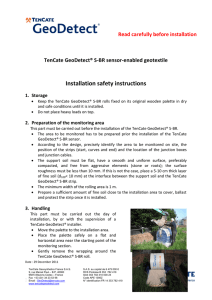 Installation safety instructions