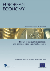 Impact of the current economic and financial crisis on potential output