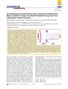Scanning Electrochemical Microscopy: Using the Potentiometric