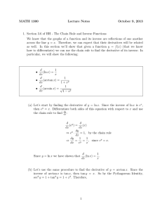 MATH 1300 Lecture Notes October 9, 2013 1. Section 3.6 of HH