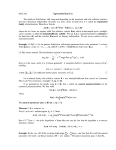 Exponential families