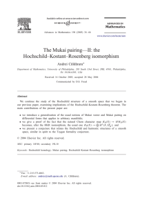 The Mukai pairing, II: the Hochschild-Kostant
