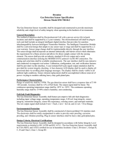 Bromine Gas Detection Sensor Specification Detcon Model DM