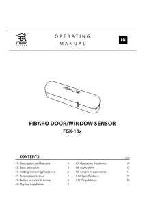 FIBARO DOOR/WINDOW SENSOR