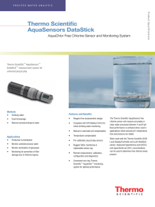 Thermo Scientific AquaSensors DataStick AquaChlor Free Chlorine