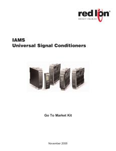 IAMS Universal Signal Conditioners