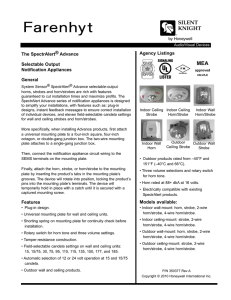 SpectrAlert data sheet