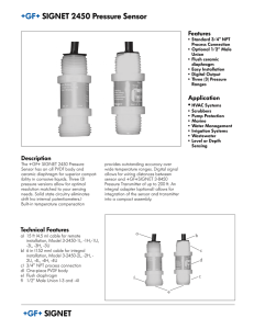 GF Pressure Sensor 2450 Tech Sheet