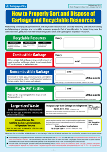 How to Properly Sort and Dispose of Garbage and Recyclable