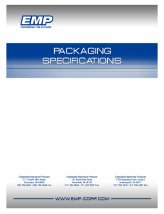 Supplier Packaging Specifications