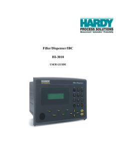 Filler/Dispenser/IBC HI-3010