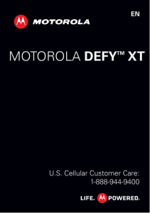 MOTOROLA DEFY XT