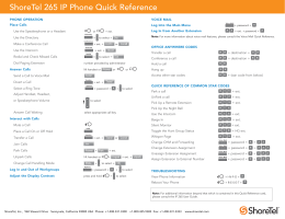 ShoreTel 230 IP Phone User Guide