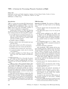 TIPA: A System for Processing Phonetic Symbols