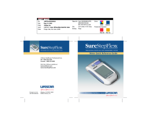 SureStepFlexx Quick Reference Guide