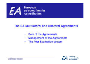 The EA Multilateral and Bilateral Agreements