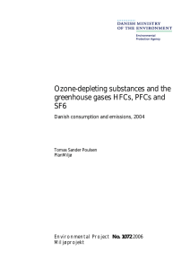 Ozone-depleting substances and the greenhouse