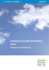 Avoiding Fluorinated Greenhouse Gases