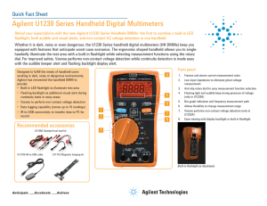 Agilent U1230 Series Handheld Digital Multimeters