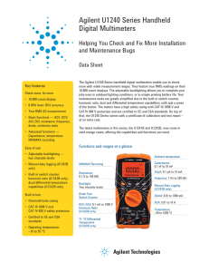 Agilent U1240 Series Handheld Digital Multimeters