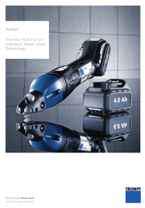 The new 10.8 V Li-Ion machines: Power-Head