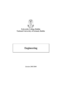 Engineering - University College Dublin
