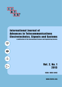 I J A T E S 2 Vol. 2, No. 1 2013 International Journal of Advances in