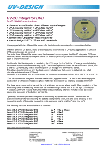 UV-2C Integrator DVD - uv-ir