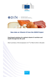 New data on Vitamin D from the ODIN Project