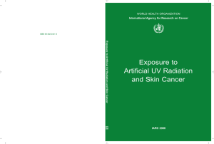 Exposure to Artificial UV Radiation and Skin Cancer
