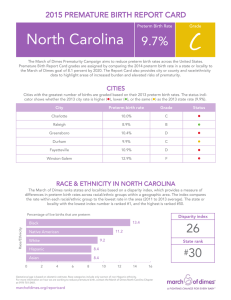 a full report card for North Carolina