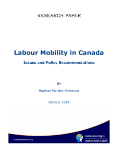 Labour Mobility - Canadian Labour Congress