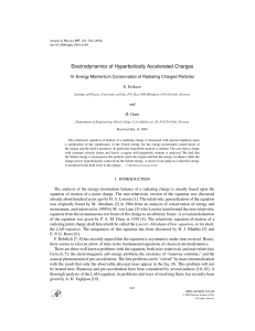 Electrodynamics of Hyperbolically Accelerated Charges IV. Energy