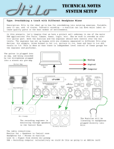 TECHNICAL NOTES SYSTEM SETUP
