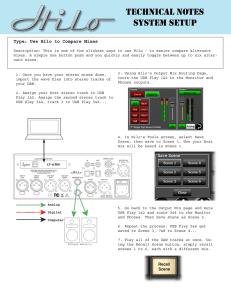 technical notes system setup