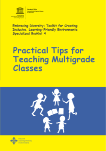 Practical tips for teaching multigrade classes - unesdoc