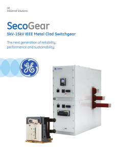 SecoGear 5kV-15kV IEEE Metal Clad Switchgear