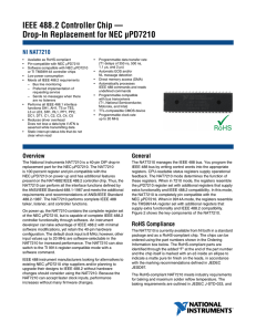 IEEE 488.2 Controller Chip — Drop